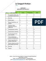 PT - Aditya Tangguh Perkasa: Flare Stack Inspection & Test Plan (Itp)