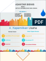 Bab 2 Pengantar Bisnis Memilih Bentuk Dan Kepemilikan Usaha