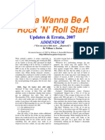 So Ya Wanna Be A Rock 'N' Roll Star! Updates & Errata Addendum (2007)