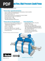 Air-Driven, High Flow, High Pressure Liquid Pump: Series AHL33-2D