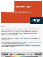 Infrared Spectroscopy: Mohammad Nizam Uddin Chowdhury
