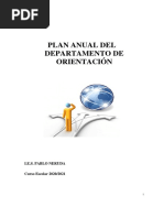 Plan Anual 20-21. Departamento Orientación