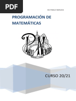 Programacion 20 - 21 MATEMÁTICAS