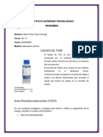 Tarea de Sobre L Liquido de Turk - EDTA - Factor de Disolucion