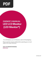 LED LCD Monitor (LED Monitor ) : Owner'S Manual