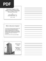 Structural Integrity in The Design of Precast Prestressed Concrete Structures