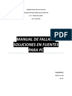 Manual de Fallas en Fuentes de Poder para PC Linda