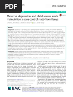 Maternal Depression and Child Severe Acute Malnutrition A Case-Control Study From Kenya