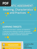 Authentic Assessment: Meaning, Characteristics and Practices