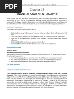 Financial Statement Analysis: Learning Objectives