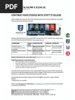 AE (Stott's College) - Term Sheet For AGB Training