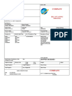 Lembar BILL OF LADING