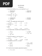 Practise Paper (Xi) 1