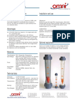 DDFFMM: All-Plastic Variable Area Flowmeters