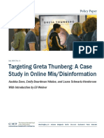 Targeting Greta Thunberg: A Case Study in Online Mis/Disinformation