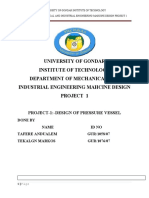 Project-1 - Design of Pressure Vessel Don