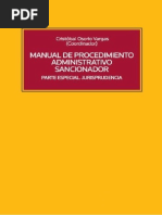 Osorio Vargas C - Manual de Procedimiento Administrativo Sancionador. Parte Especial. Jurisprudencia