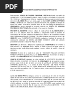 Contrato de Cesión de Derechos de Compraventa