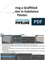 Texturing Pipeline - Texturing A Graffitied Dumpster in Substance Painter.