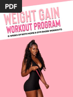 Weight Gain Workout Program