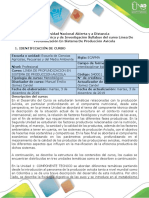 Syllabus Del Curso Línea de Profundizacióne en Sistema de Producción Avícola