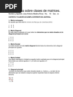 Práctica Sobre Clases de Matrices