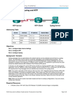 10.2.3.6 Lab - Configuring Syslog and NTP WB