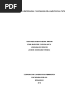 Diagnostico Empresarial Procesadora de Alimentos Rica Papa