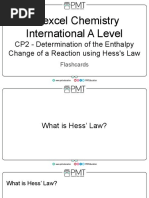 Flashcards - CP2 Determination of The Enthalpy Change of A Reaction Using Hess's Law - Edexcel IAL Chemistry A-Level