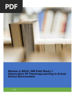 (Template) Module in Field Study 1