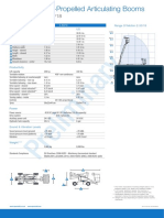 Self-Propelled Articulating Booms: Specifications