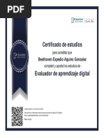 Certificacion Evaluador de Aprendizaje Digital