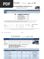 Pauta de Mantenimiento NCV3 4x4 EV Motor 651 Euro V