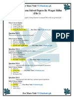 CS001 Midterm Solved McQs Papers by Waqar Sidhu