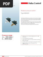 Relative Pressure Switch: Type 620/625