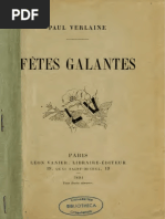 Verlaine - Fêtes Galantes