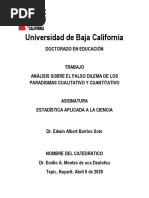 Falso Dilema de Los Paradigmas Cualitativo y Cuantitativo