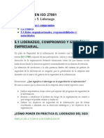 Liderazgo en Iso 27001