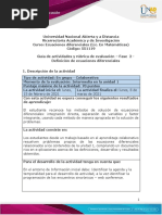 Guía de Actividades y Rúbrica de Evaluación - Unidad 1 - Fase 2 - Definición de Ecuaciones Diferenciales.