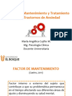 Factores de Mantenimiento Trastornos de Ansiedad