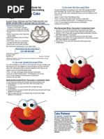 Elmo Cake: Instructions For Baking & Decorating