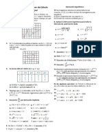 Ejercicios Tipos para El Examen de Calculo Diferencial