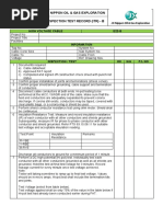 JX Nippon Oil & Gas Exploration Inspection Test Record (Itr) - B