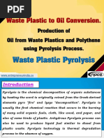 Waste Plastic To Oil Conversion-501765