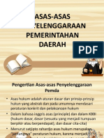 Asas-Asas Penyelenggaraan Pemda