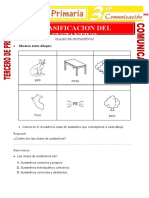 Clasificacion Del Sustantivo para Tercero de Primaria