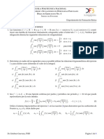 Hoja Ejercicios Fourier 2020B 4 Series de Fourier