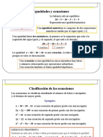 Ecuaciones de Primer Grado