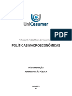 Políticas Macroeconômicas APOSTILA