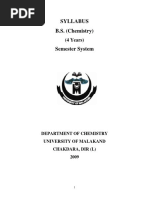 BS Chemistry Syllabus